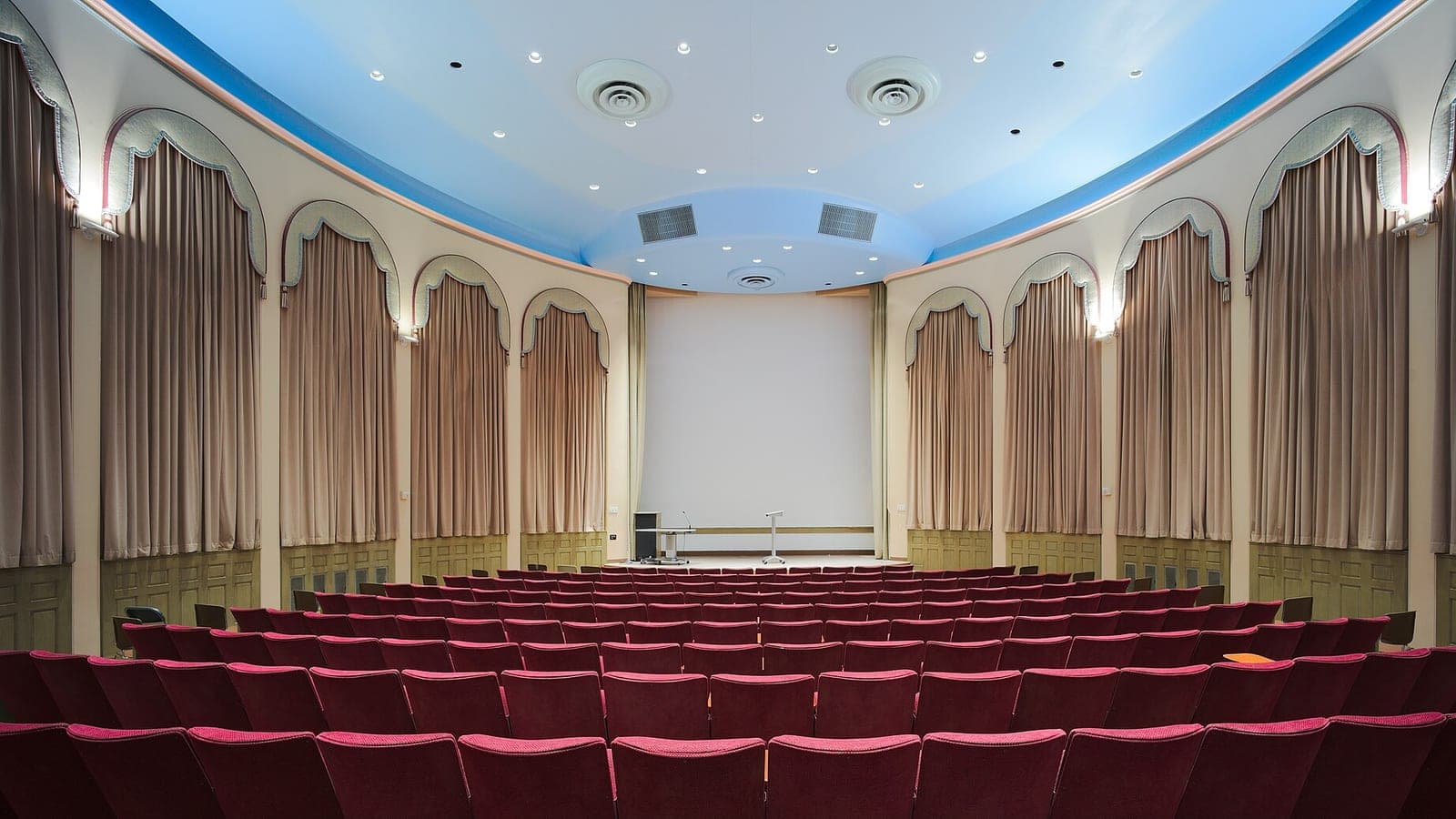 Auditorium in the Frick Fine Arts Building